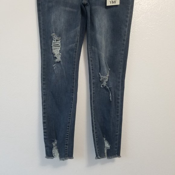 YMI Junior High-Rise Denim Ankle Jogger Size Medium - Picture 4 of 15